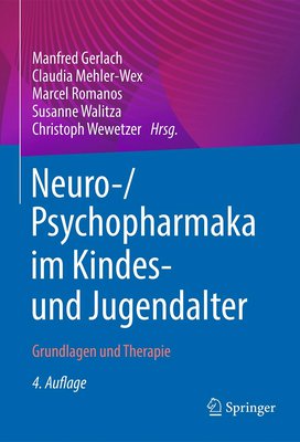 M. Gerlach, C. Mehler-Wex, S. Walitza, A. Warnke, Ch. Wewetzer (Hrsg.) Neuro-Psychopharmaka im Kindes- und Jugendalter. Grundlagen und Therapie. 3. Auflage 2016, Springer, Wien New York ISBN 978-3-662-48623-8